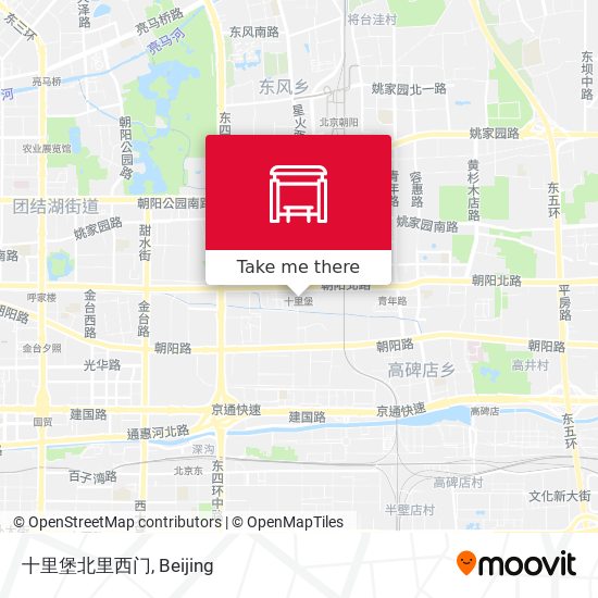 十里堡北里西门 map