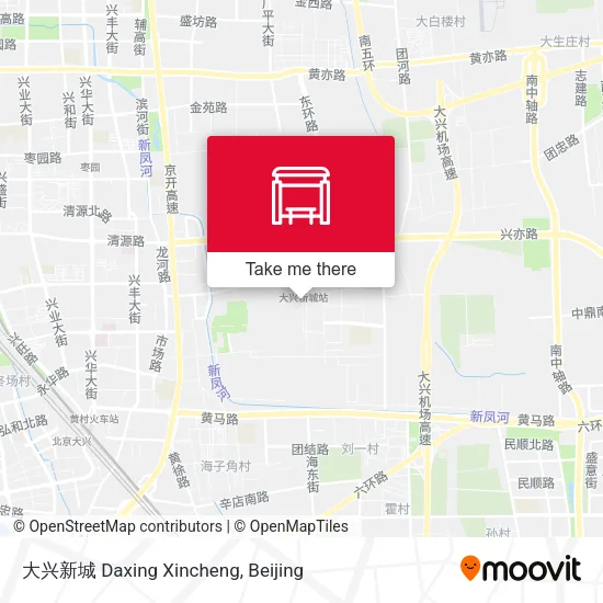大兴新城 Daxing Xincheng map