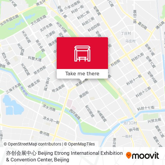 亦创会展中心 Beijing Etrong International Exhibition & Convention Center map