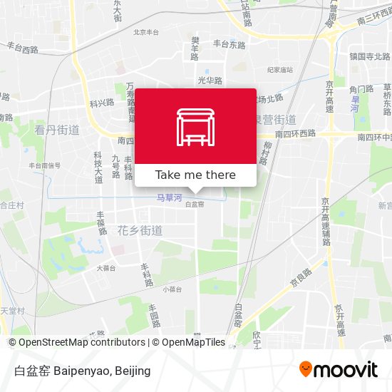 白盆窑 Baipenyao map