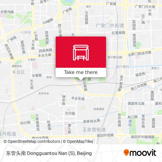 东管头南 Dongguantou Nan (S) map