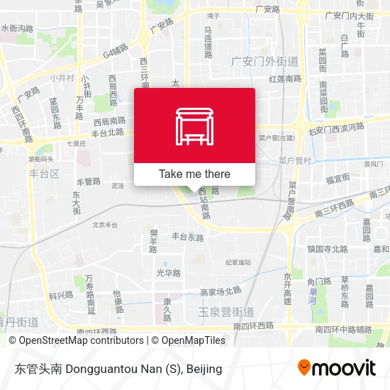 东管头南 Dongguantou Nan (S) map