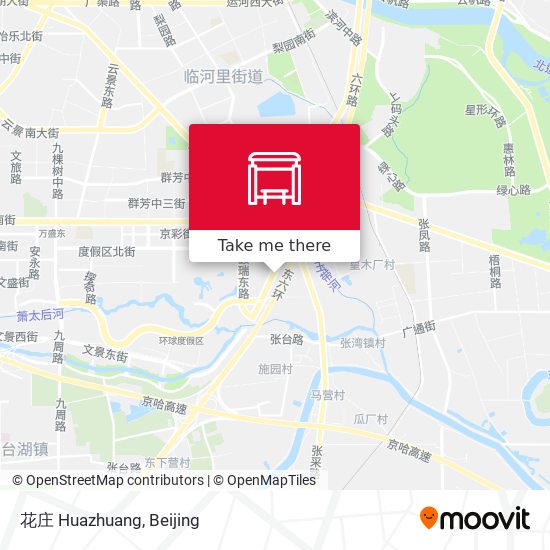 花庄 Huazhuang map