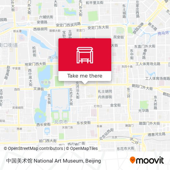 中国美术馆 National Art Museum map