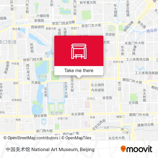 中国美术馆 National Art Museum map