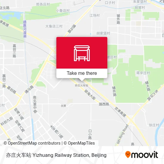 亦庄火车站 Yizhuang Railway Station map