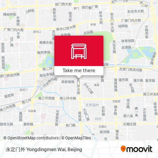 永定门外 Yongdingmen Wai map