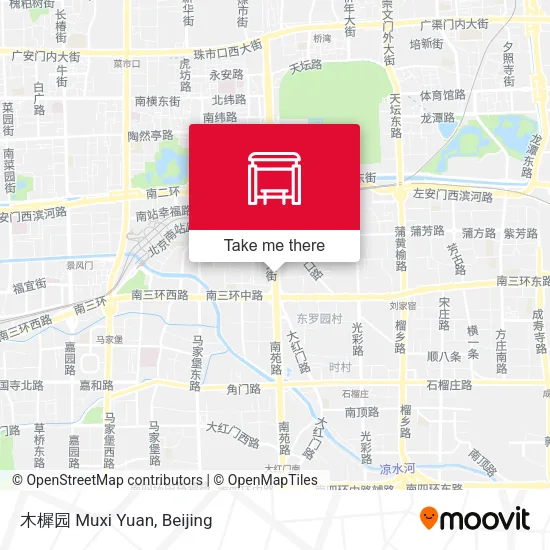 木樨园 Muxi Yuan map