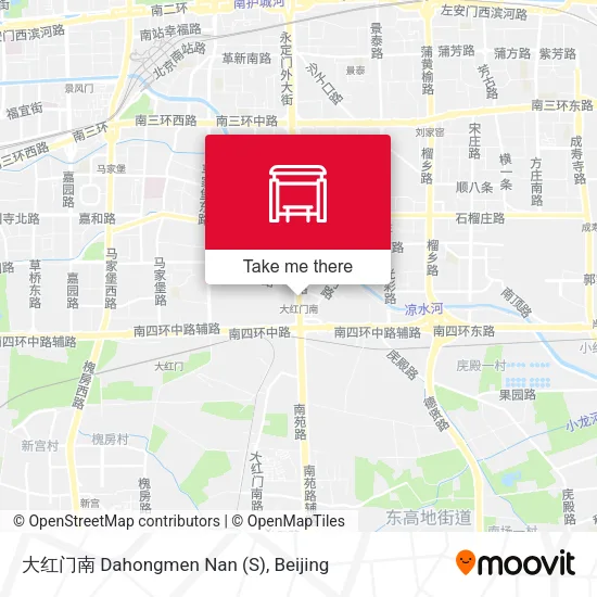 大红门南 Dahongmen Nan (S) map