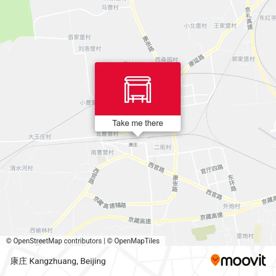 康庄 Kangzhuang map