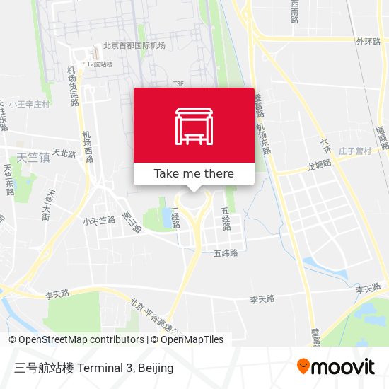 三号航站楼  Terminal 3 map