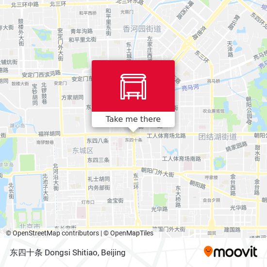 东四十条 Dongsi Shitiao map