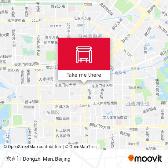 东直门 Dongzhi Men map
