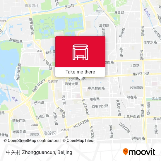 中关村 Zhongguancun map