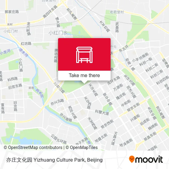 亦庄文化园 Yizhuang Culture Park map