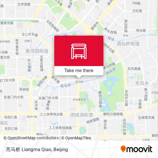 亮马桥 Liangma Qiao map