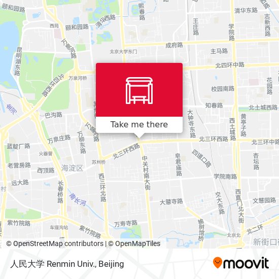 人民大学 Renmin Univ. map