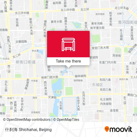 什刹海 Shichahai map
