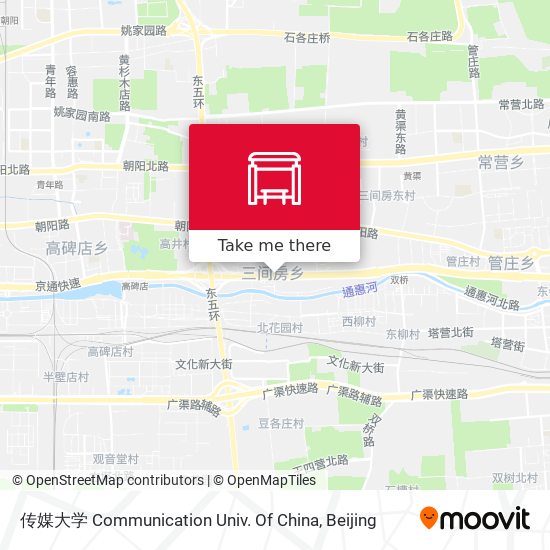 传媒大学 Communication Univ. Of China map