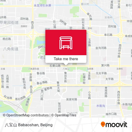 八宝山 Babaoshan map