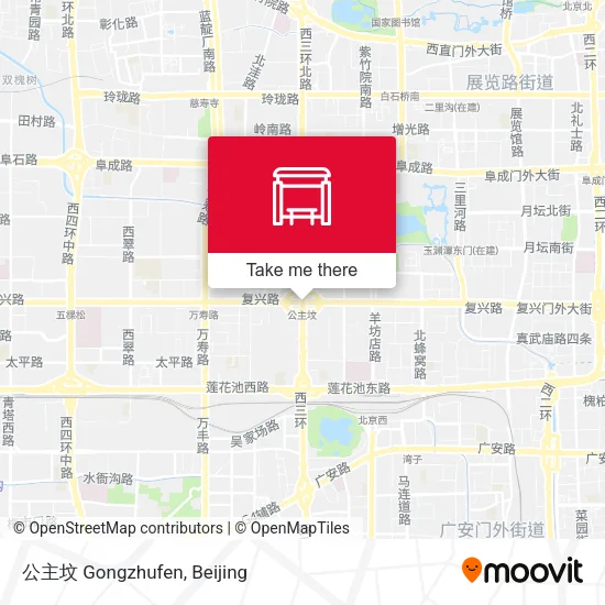 公主坟 Gongzhufen map