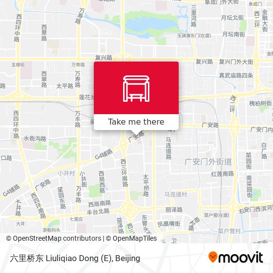 六里桥东 Liuliqiao Dong (E) map
