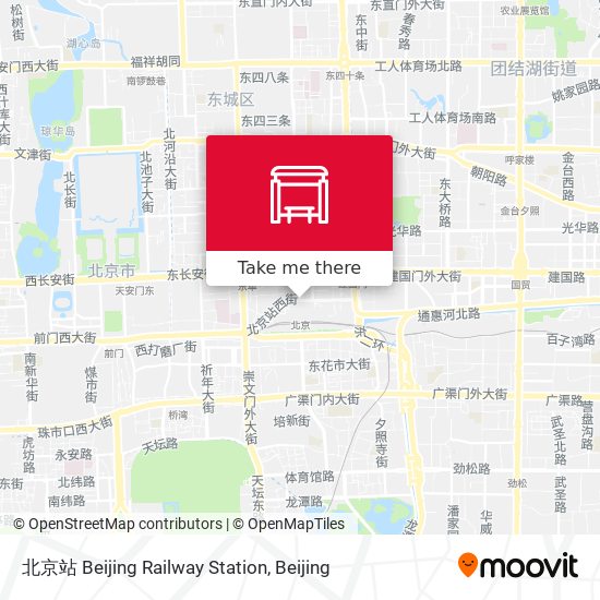 北京站 Beijing Railway Station map