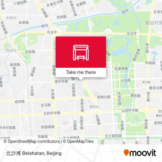 北沙滩 Beishatan map
