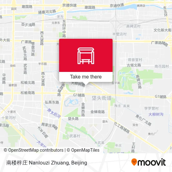 南楼梓庄 Nanlouzi Zhuang map