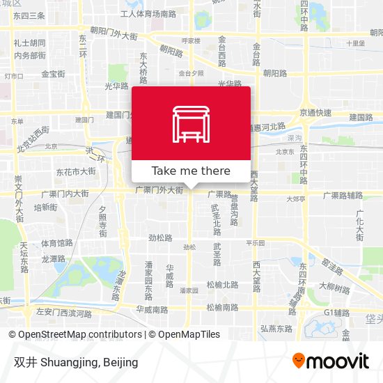 双井 Shuangjing map