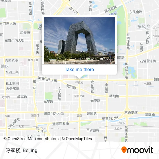 呼家楼 map