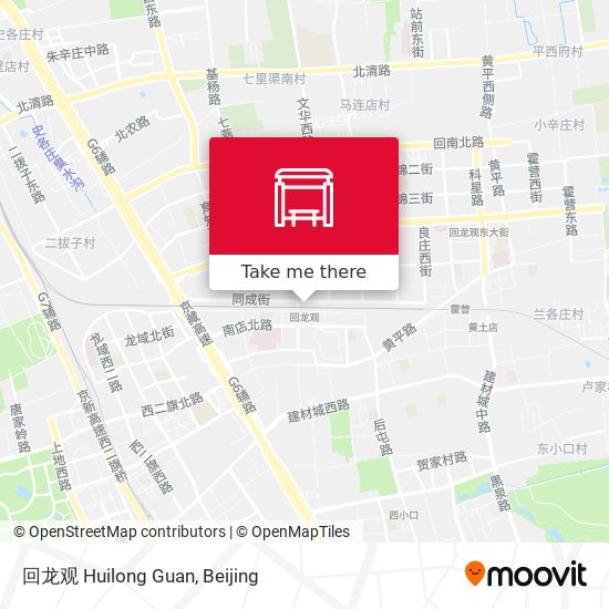 回龙观 Huilong Guan map