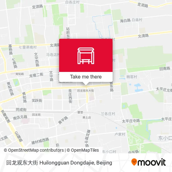 回龙观东大街  Huilongguan Dongdajie map
