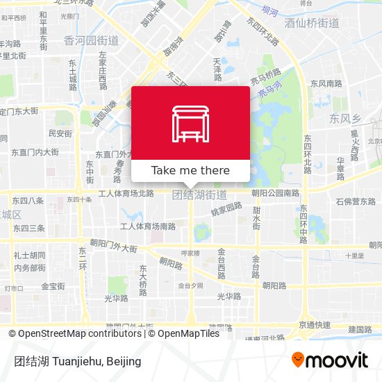 团结湖 Tuanjiehu map