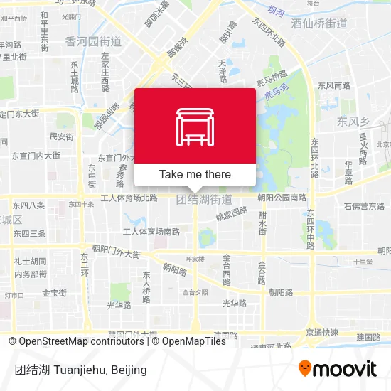 团结湖 Tuanjiehu map