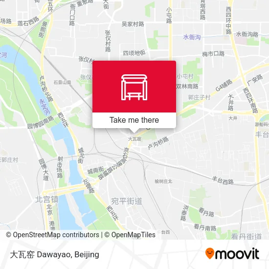 大瓦窑 Dawayao map