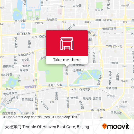 天坛东门 Temple Of Heaven East Gate map