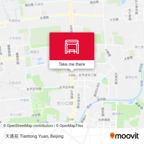 天通苑 Tiantong Yuan map