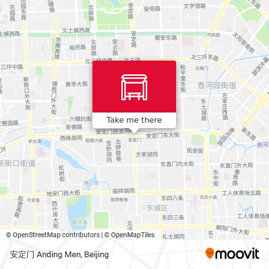 安定门 Anding Men map
