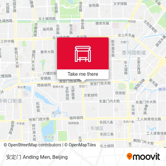 安定门 Anding Men map