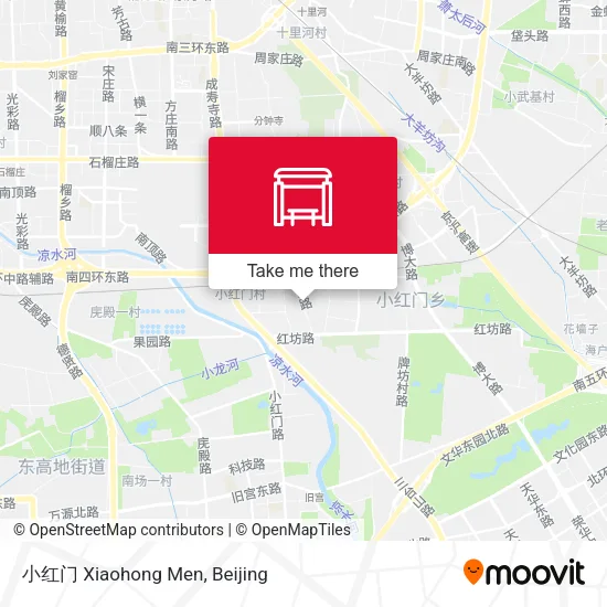 小红门 Xiaohong Men map