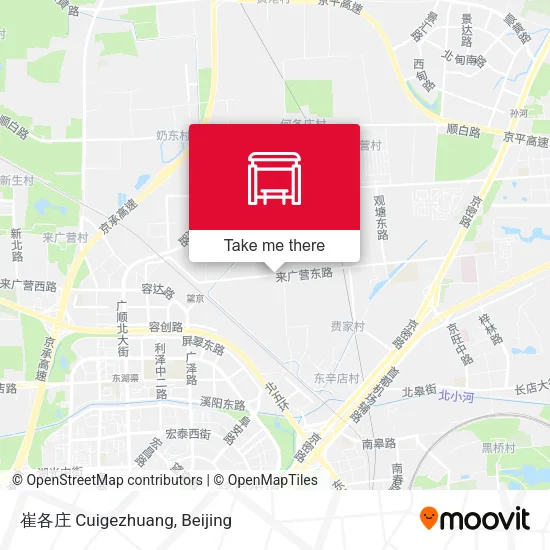 崔各庄 Cuigezhuang map