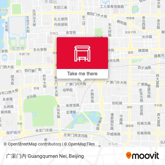 广渠门内 Guangqumen Nei map