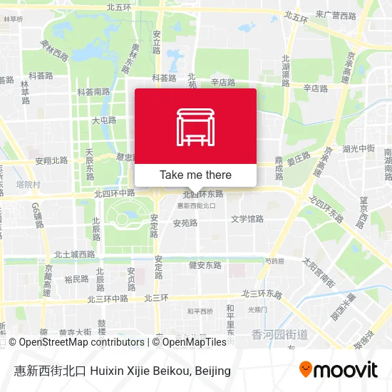 惠新西街北口 Huixin Xijie Beikou map