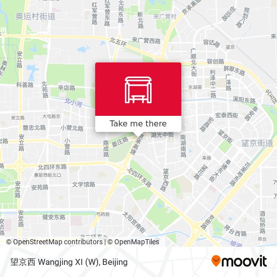 望京西 Wangjing XI map