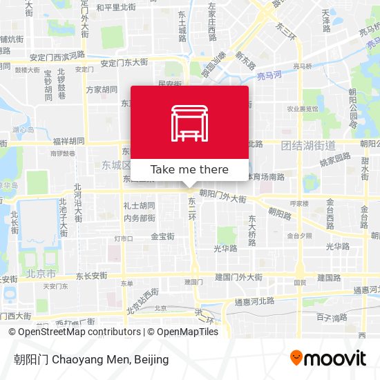 朝阳门 Chaoyang Men map