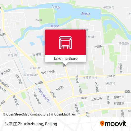 朱辛庄 Zhuxinzhuang map