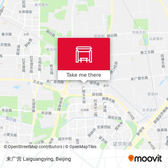 来广营 Laiguangying map