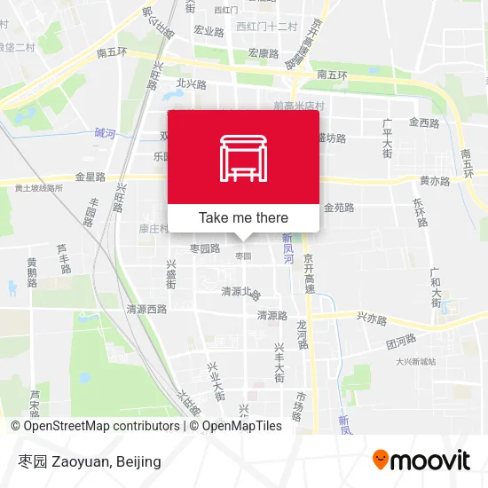 枣园 Zaoyuan map