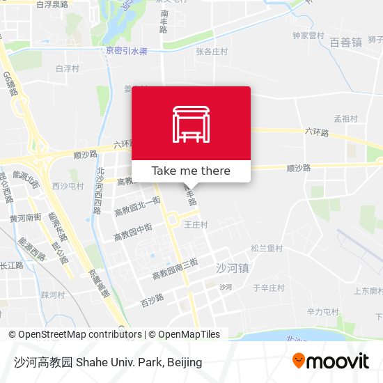 沙河高教园 Shahe Univ. Park map